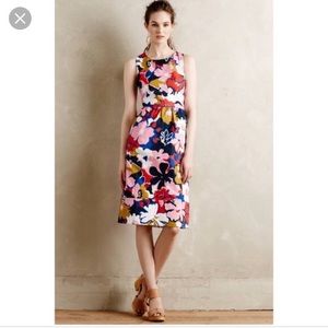 Anthropologie whit two floral dress